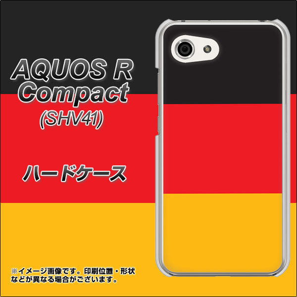 AQUOS R compact SHV41 au 675 ドイツ ハードケース 背面印刷