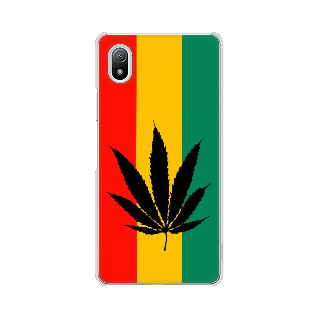 Xperia Ace III SO-53C docomo 083 大麻ラスタカラー ハードケース 背面印刷